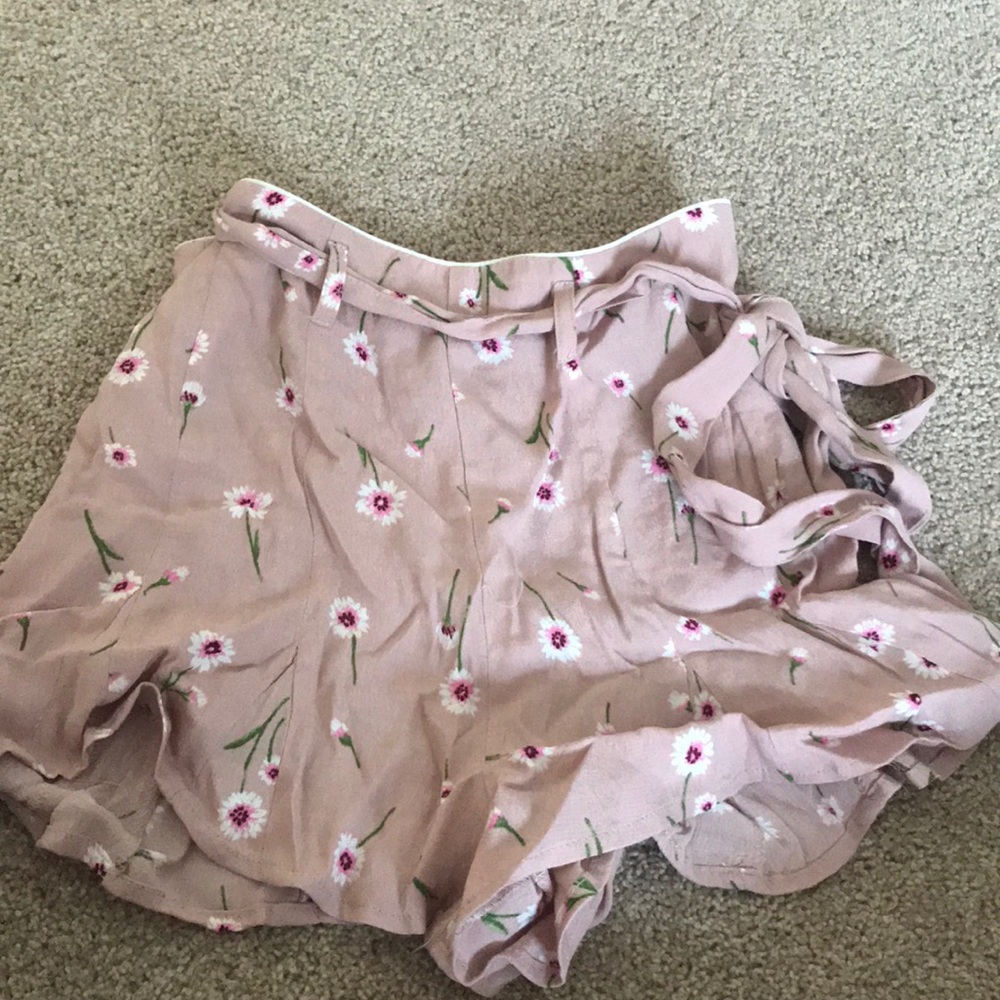 forever 21 flower skort